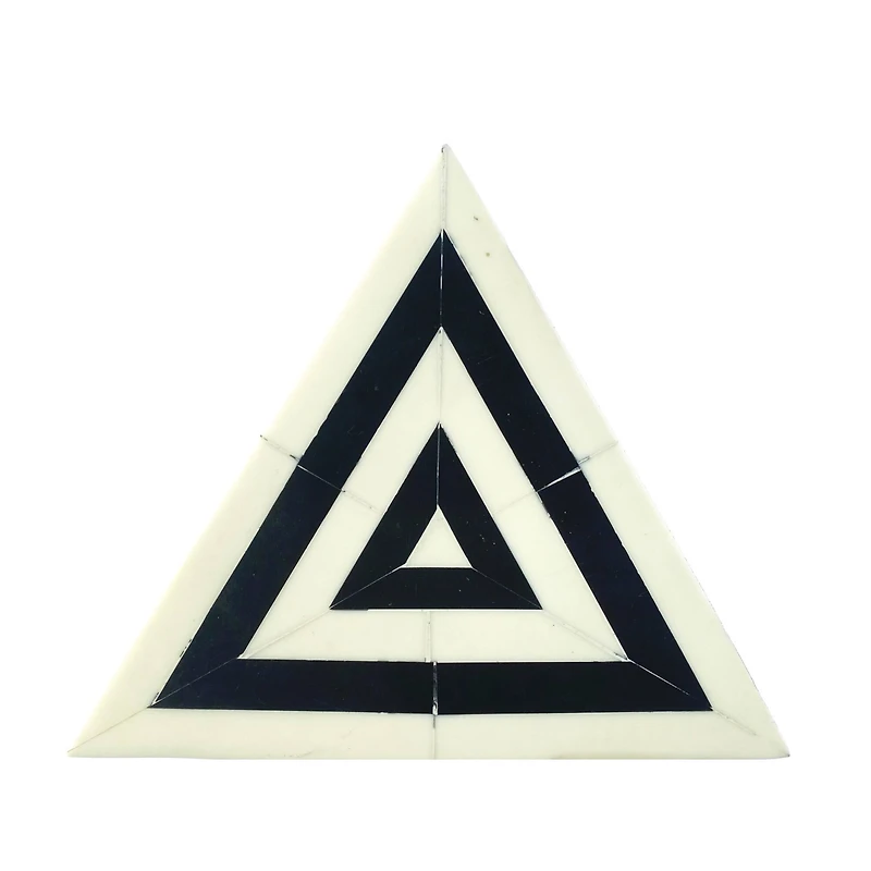 Hello Honey® 7" Black & White Striped Triangular Box