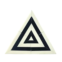 Hello Honey® 7" Black & White Striped Triangular Box