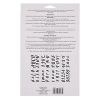 3.5" Italic Script Alphabet Stencils by Craft Smart®