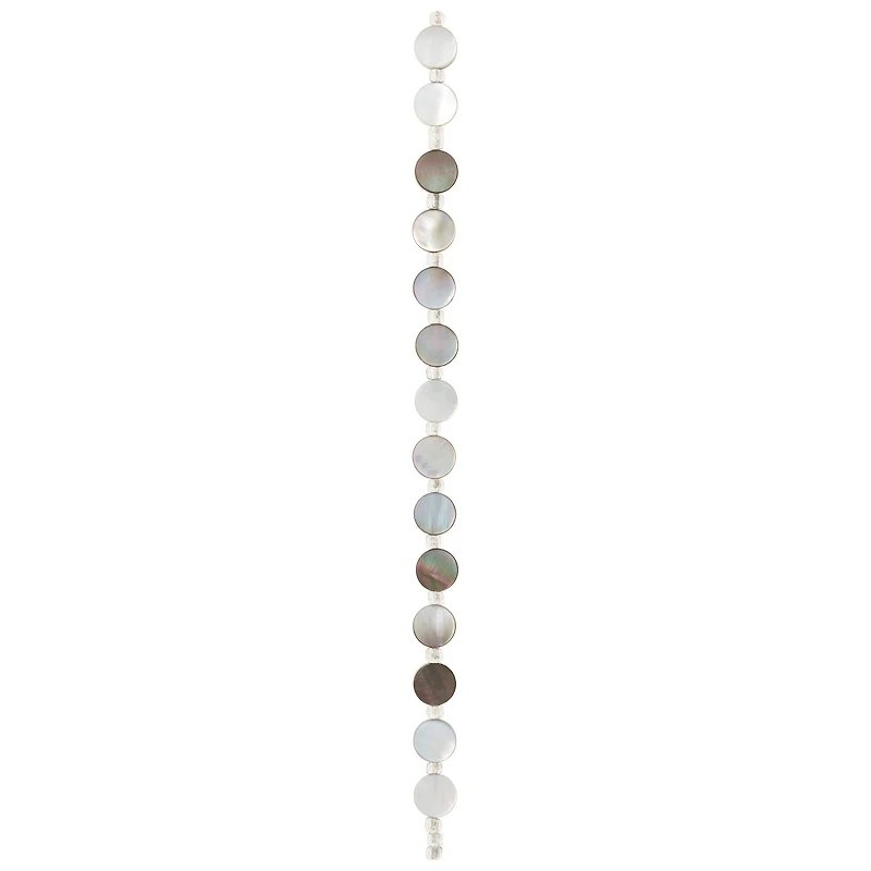 12 Pack: Disk Shell Beads, 10mm by Bead Landing™