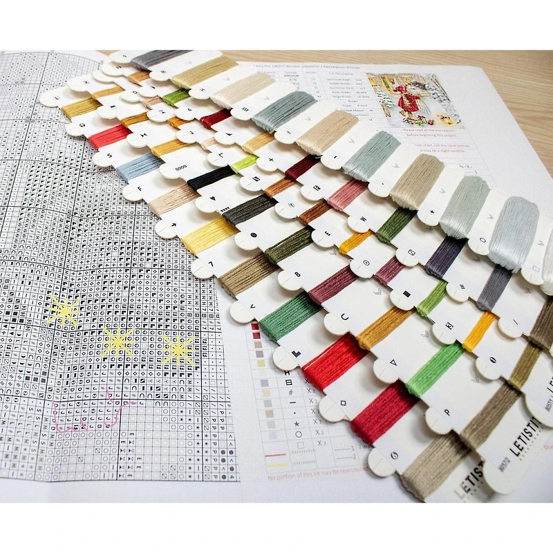 Letistitch Winter Playtime Counted Cross Stitch Kit