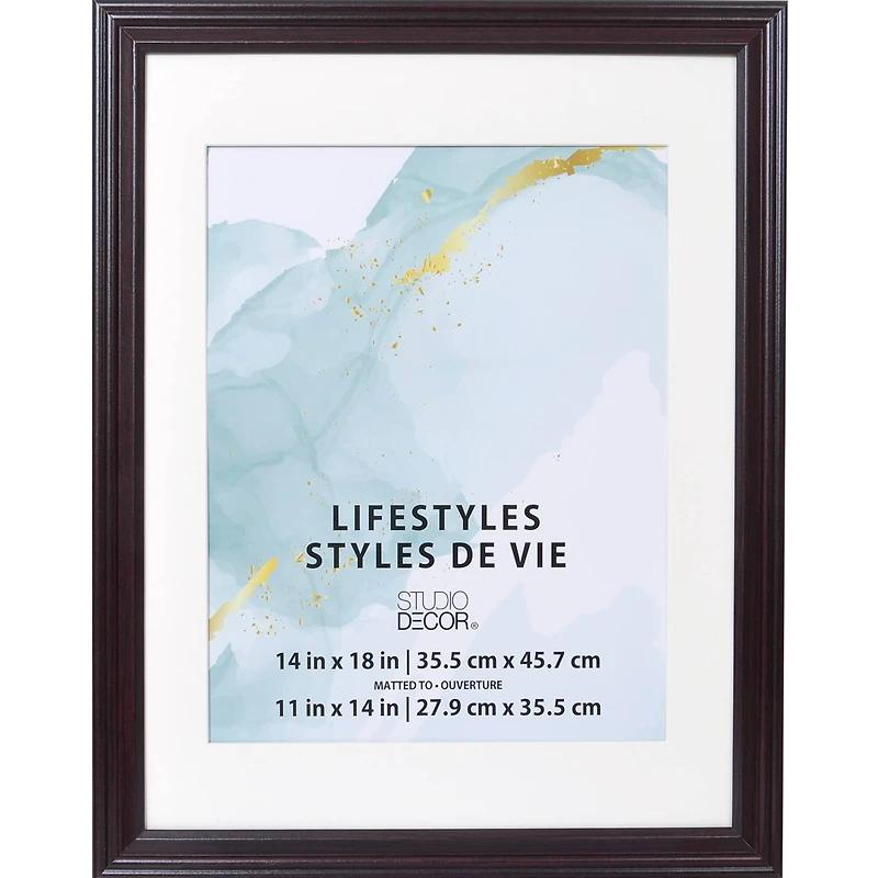 Lifestyles™ Black Cherry Frame With Mat by Studio Décor