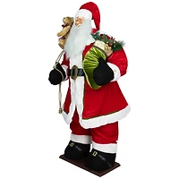 5ft. Red Musical Inflatable Santa Claus Christmas Figurine