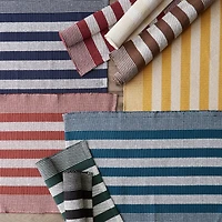 DII® Cabana Stripe Handwoven Recycled Yarn Rug
