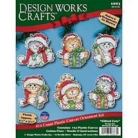 Design Works™ Cats Plastic Canvas Ornament Kit