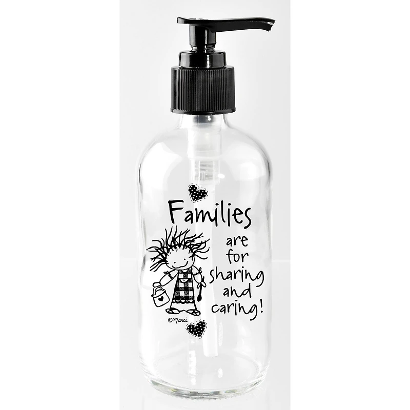 Marci Art 8oz. Families Are For Sharing Soap Dispenser