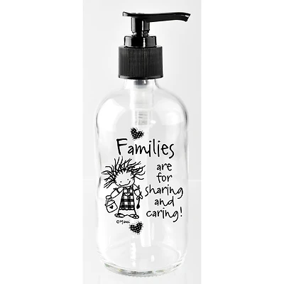 Marci Art 8oz. Families Are For Sharing Soap Dispenser