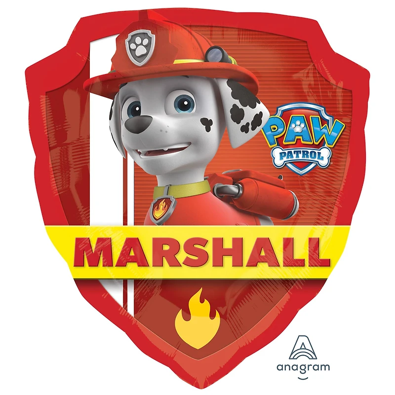 SuperShape® 27" PAW Patrol™ Badge Foil Balloon