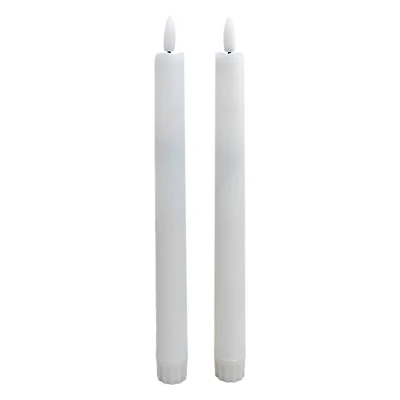 10" Flickering LED Wax Taper Candles