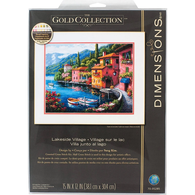 Dimensions® Gold Collection® Lakeside Village Counted Cross Stitch Kit