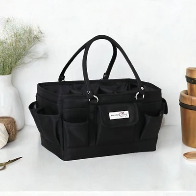 Everything Mary Black Deluxe Store & Tote Craft Organizer