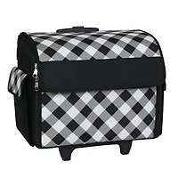 Everything Mary Buffalo Check Rolling Sewing Machine Tote