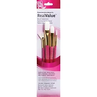 Princeton™ RealValue™ White Taklon 4 Piece Brush Set