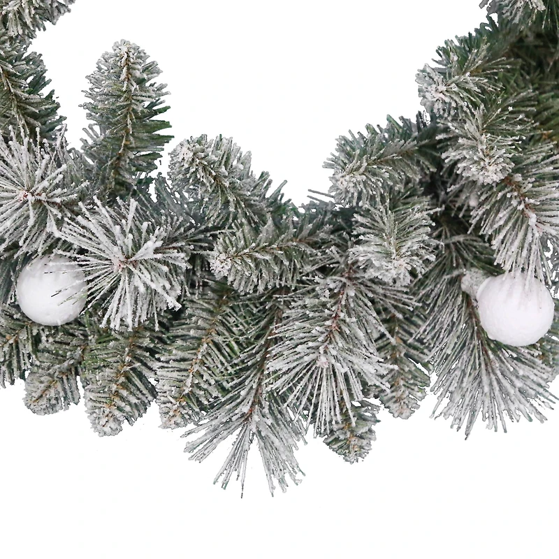 24" Pre-Lit Glacier Fir Wreath by Ashland®