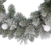 24" Pre-Lit Glacier Fir Wreath by Ashland®