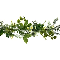 5ft. Mixed Foliage & Daisy Spring Garland