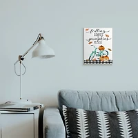 Stupell Industries Fall Leaves Pumpkin & Turquoise Bicycle Wall Art