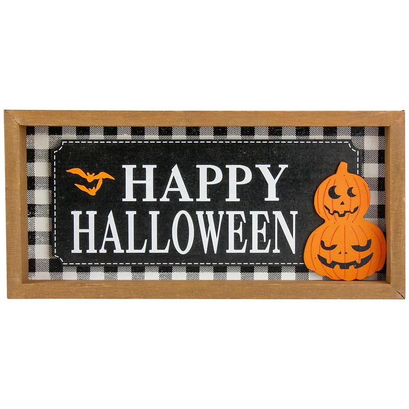 Happy Halloween Wooden Shadow Box Plaques Set