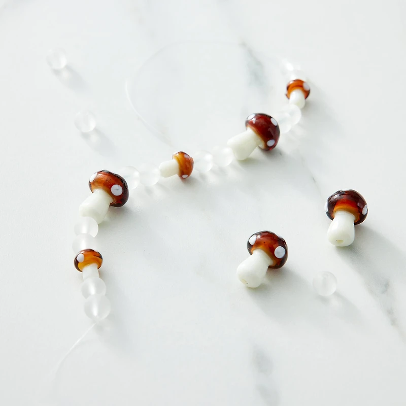Mushroom Glass Beads by Bead Landing™