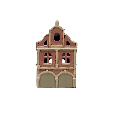 Hello Honey® 7.75" Pink & White Stoneware House