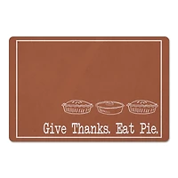 Give Thanks Eat Pie Floor Mat