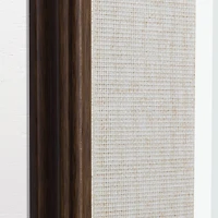 Head West Textured Brown Mat Framed Beveled Glass Accent Mirror