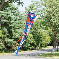 Glitzhome® 60" Patriotic Eagle Windsock