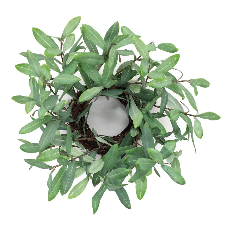 14.5" Olive Leaf Candle Ring