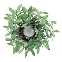 14.5" Olive Leaf Candle Ring