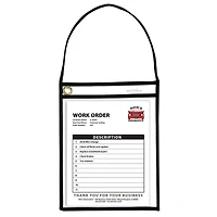 C-Line® Black Shop Ticket Holder With Strap, 15ct.