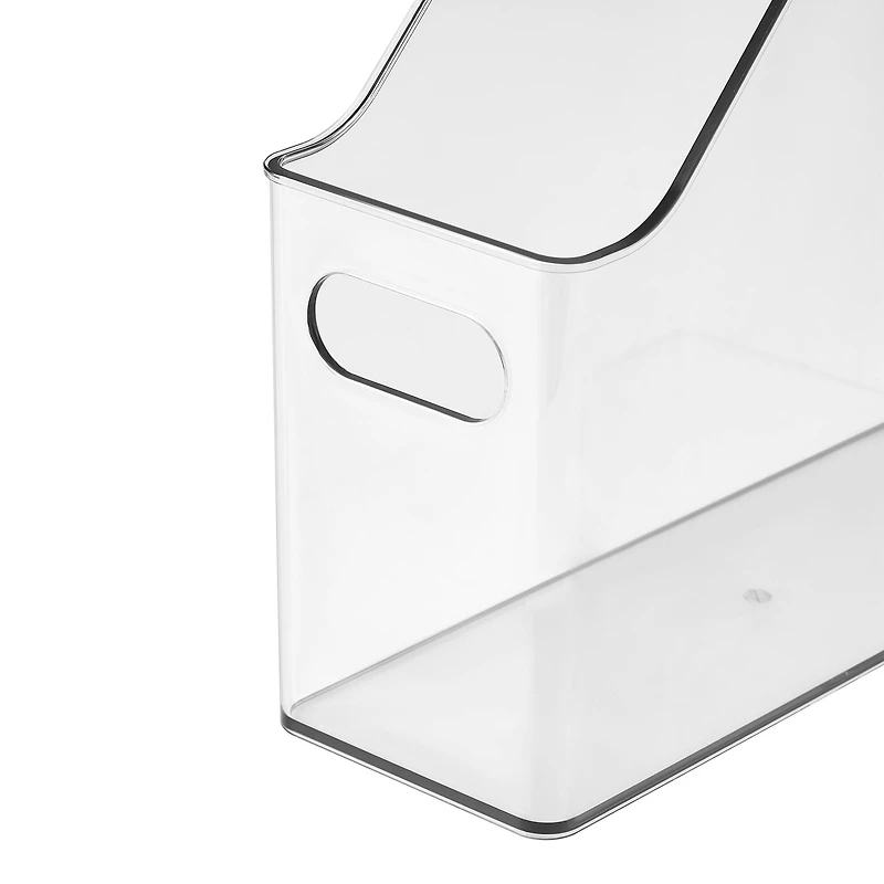 12" Clear Magazine Storage Bin by Simply Tidy®