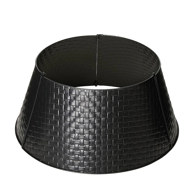 Glitzhome® Black 26" Woven Metal Tree Collar