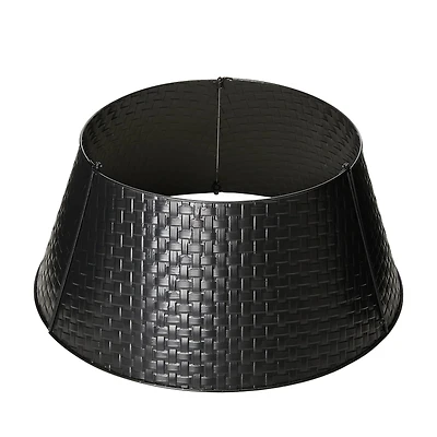 Glitzhome® Black 26" Woven Metal Tree Collar