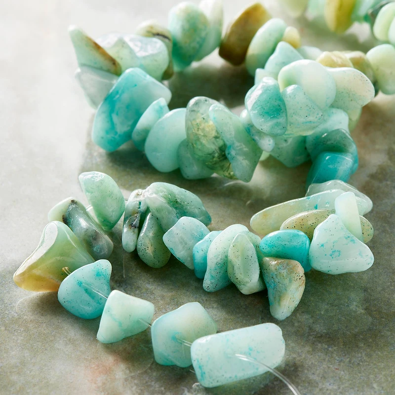 12 Packs: 54 ct. (648 total) Amazonite Chip Beads by Bead Landing™