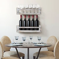 Sorbus 16" Rustic Wood Floating Shelves, 2ct.