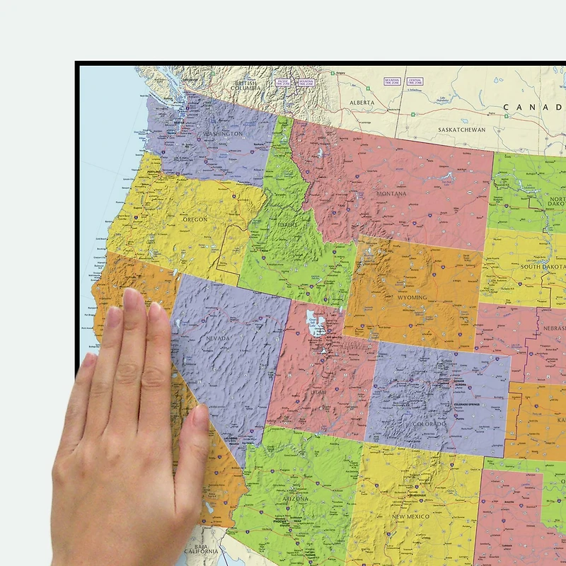 RoomMates Dry Erase US Map Peel & Stick Wall Decal