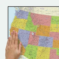 RoomMates Dry Erase US Map Peel & Stick Wall Decal