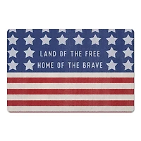 Land of the Free Home of the Brave Floor Mat