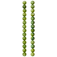 Green Shell Round Beads, 8mm by Bead Landing™