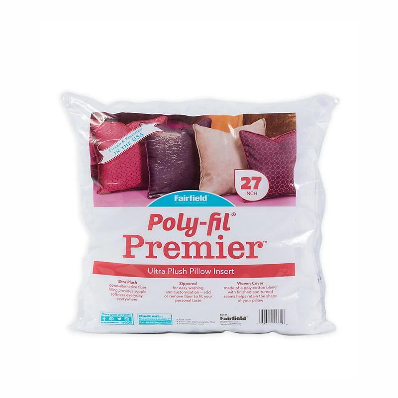 Poly-fil® Premier™ Euro Sham Pillow Insert, 27" x 27"