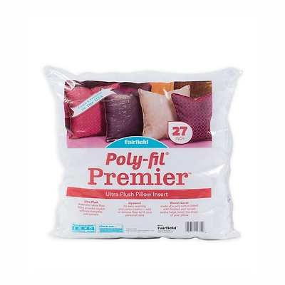 Poly-fil® Premier™ Euro Sham Pillow Insert, 27" x 27"