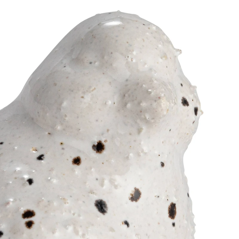 Hello Honey® White Speckled Stoneware Bird Décor Accent Set