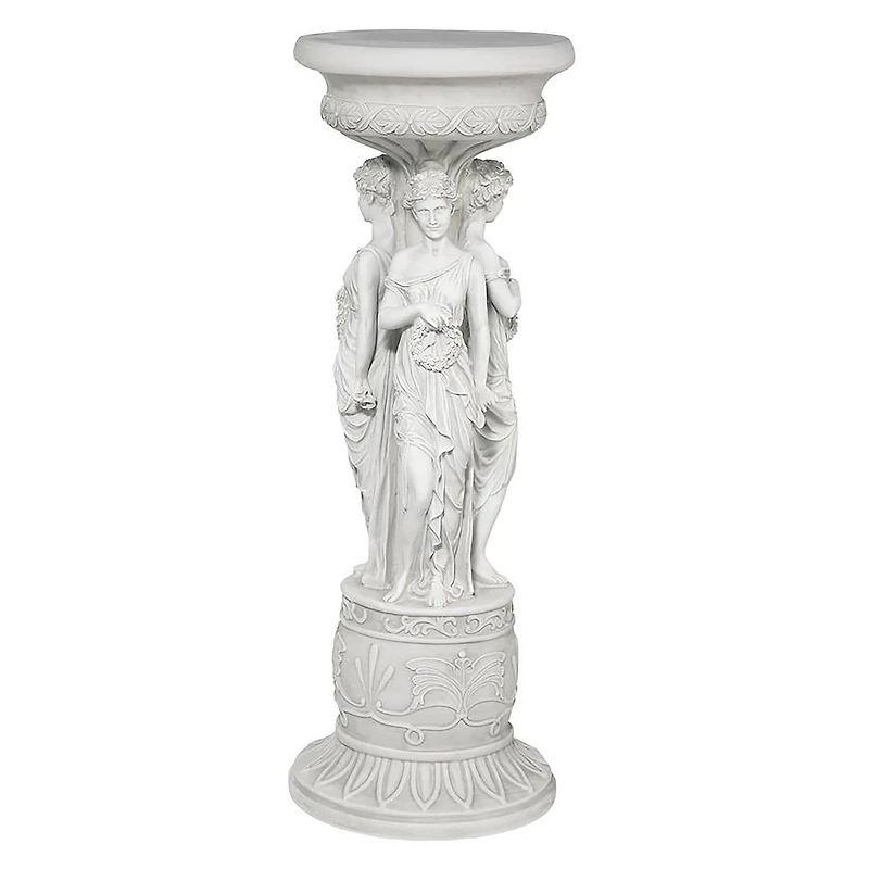 Design Toscano 28" Chatsworth Manor Neoclassical Sculptural Pedestal