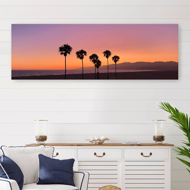 Sunset on Santa Monica Canvas Giclee