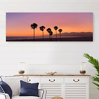 Sunset on Santa Monica Canvas Giclee