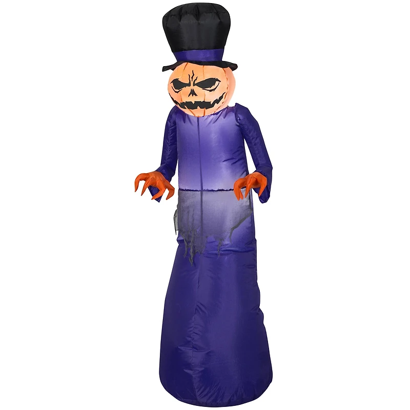 5ft. Airblown® Inflatable Halloween Pumpkin Reaper with Top Hat