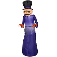 5ft. Airblown® Inflatable Halloween Pumpkin Reaper with Top Hat