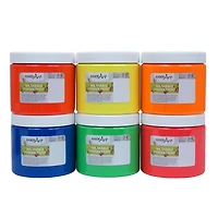 Handy Art® Washable Fluorescent Finger Paint Set