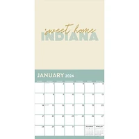 TF Publishing 2024 Home: Indiana Wall Calendar