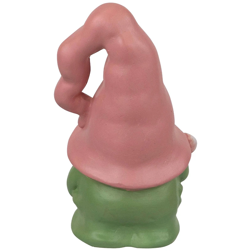 7" Pink & Green Spring Flowers Gnome Figurine
